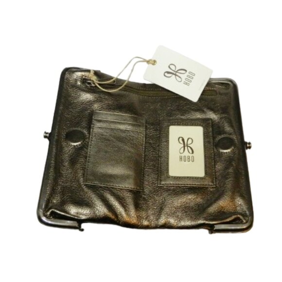 Hobo $188 Lauren Studded Pewter Clutch Wallett NWT! - Picture 4 of 4